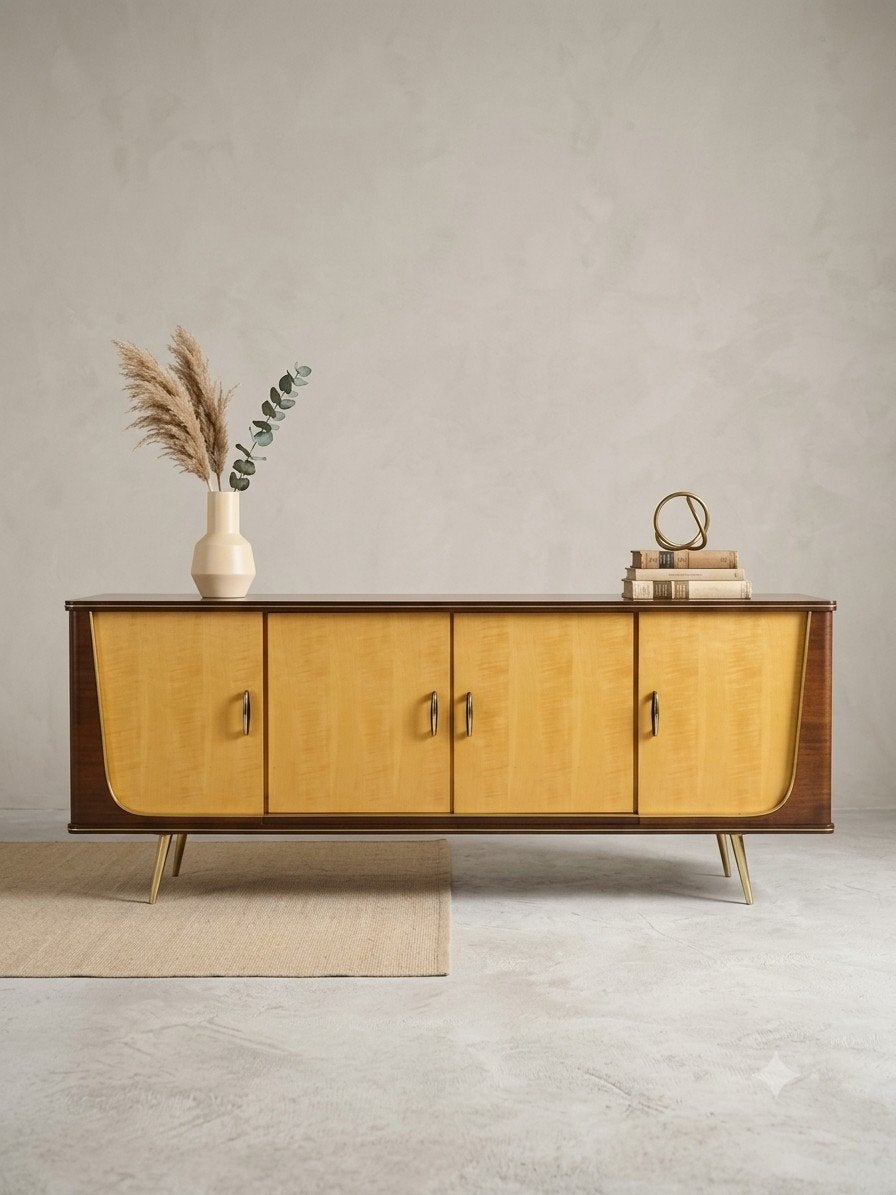 Vintage mid century dressoir | wandkast | sideboard, Ophalen