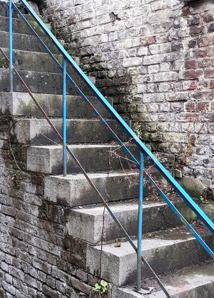 MARCHE ESCALIER PIERRES BLEUES, Jardin & Terrasse, Pavé & Dalles, Enlèvement, Utilisé, Pierre naturelle