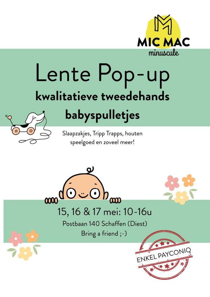 Lente pop up van kwalitatieve, tweedehands kinderspulletjes!, Kinderen en Baby's, Ophalen