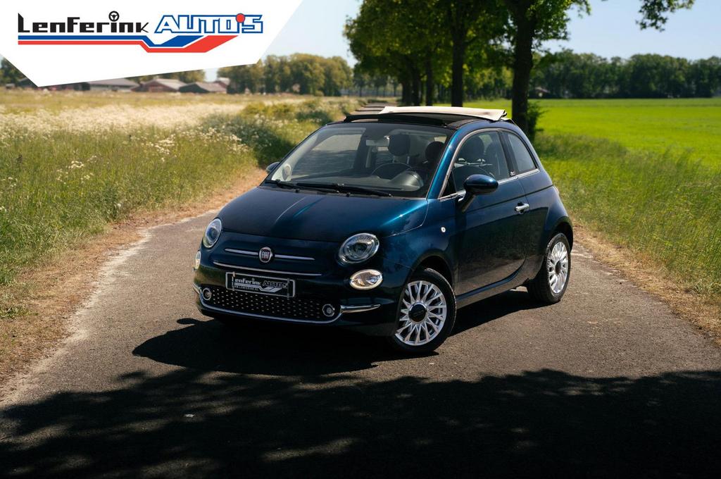 Fiat 500C 0.9 TwinAir Turbo Lounge Rijklaar! Sport Lite Navi, Autos, Fiat, Entreprise, ABS, Airbags, Air conditionné, Alarme, Bluetooth