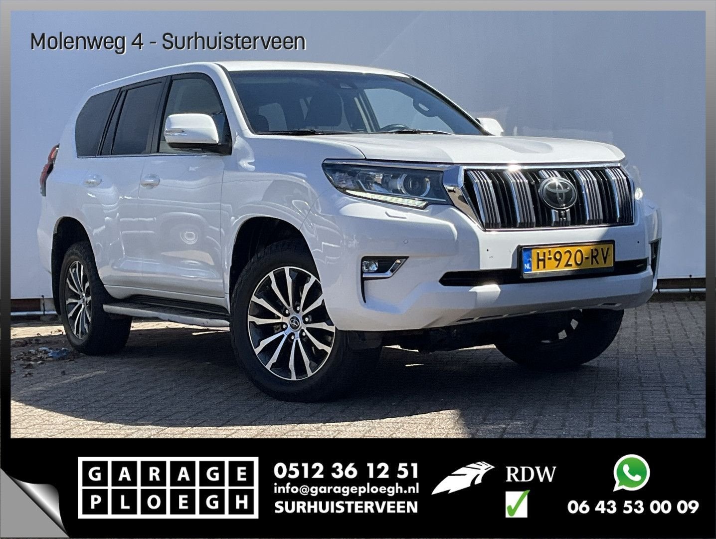 Toyota Land Cruiser 5-Pers 2.8 D-4D Professional 5p. 360 Le, Auto's, Toyota, Automaat, 254 g/km, Wit, Bedrijf
