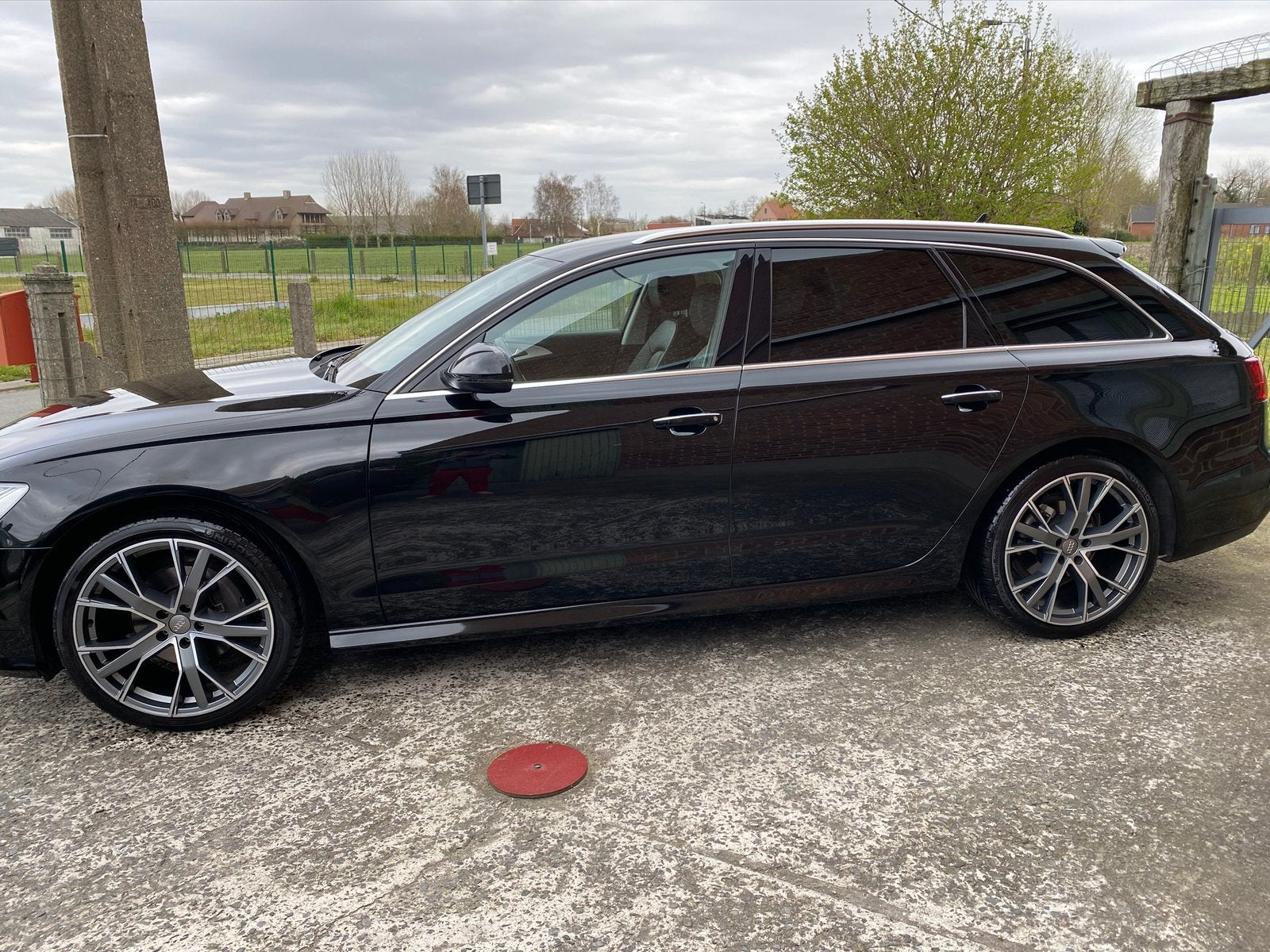 Audi a6 avant S-line 2.0TDI 140kW 190pk, Auto's, Euro 6, 2000 kg, Zwart, Leder