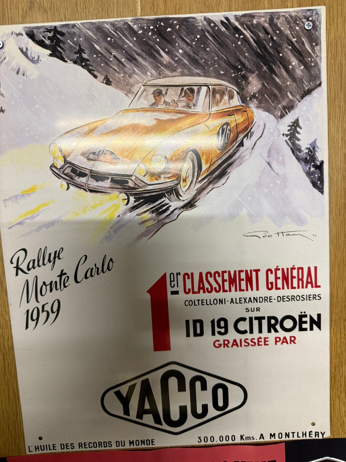 Rally plaat, Ophalen of Verzenden, Gebruikt