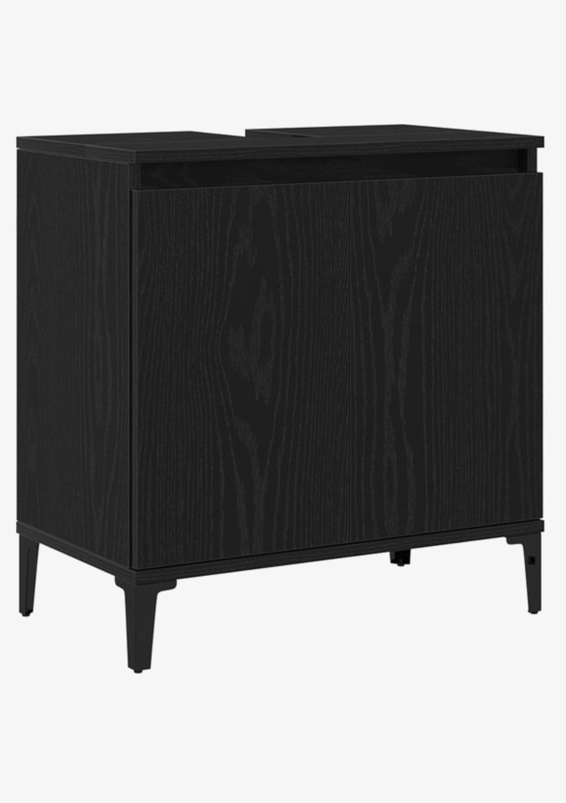 Badkamerkast zwart/eiken – 45€, Huis en Inrichting, Woonaccessoires | Kamerschermen, Ophalen, Nieuw