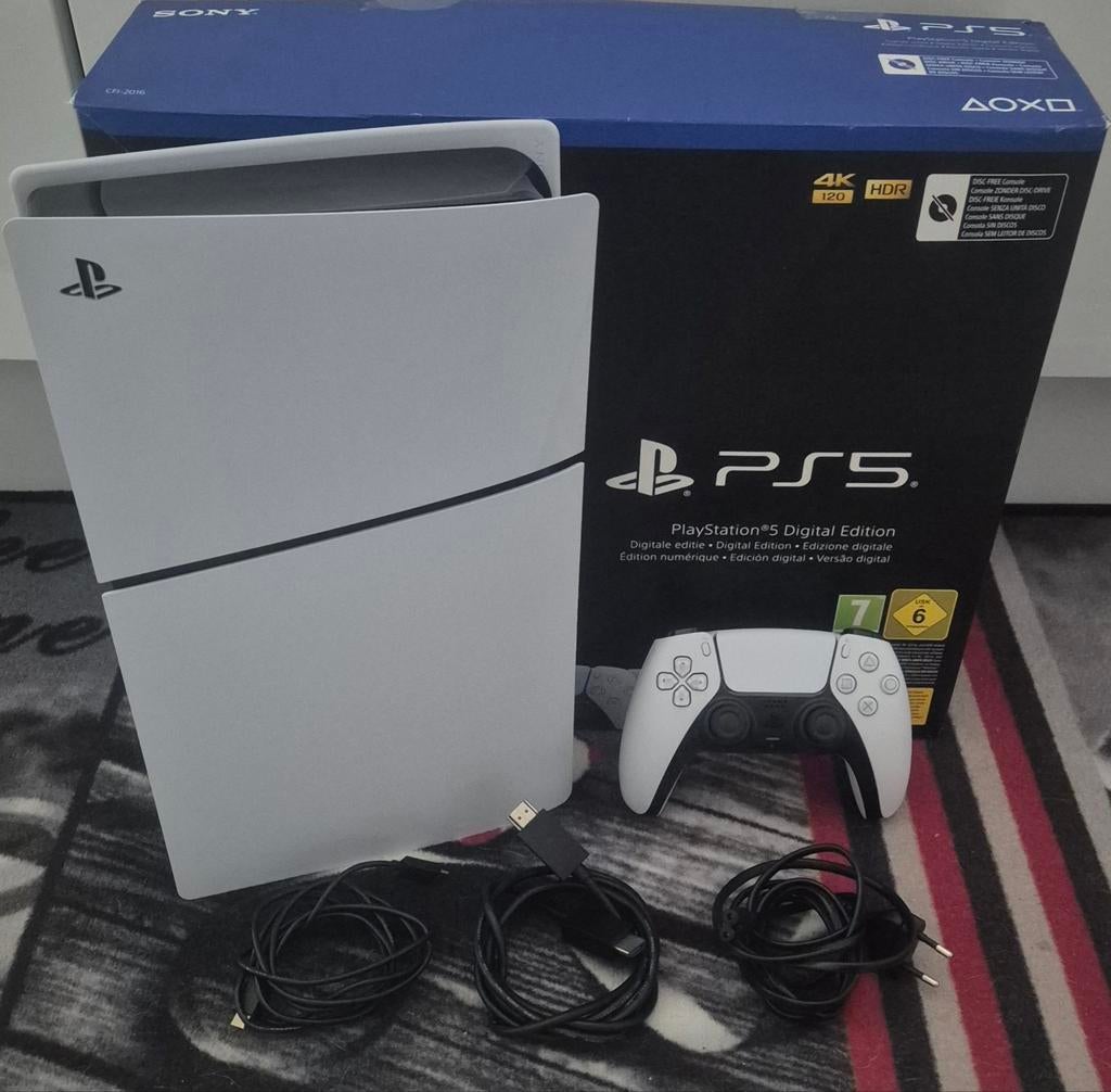 PlayStation 5 slim version digital garantie, Enlèvement, Comme neuf, Playstation 5