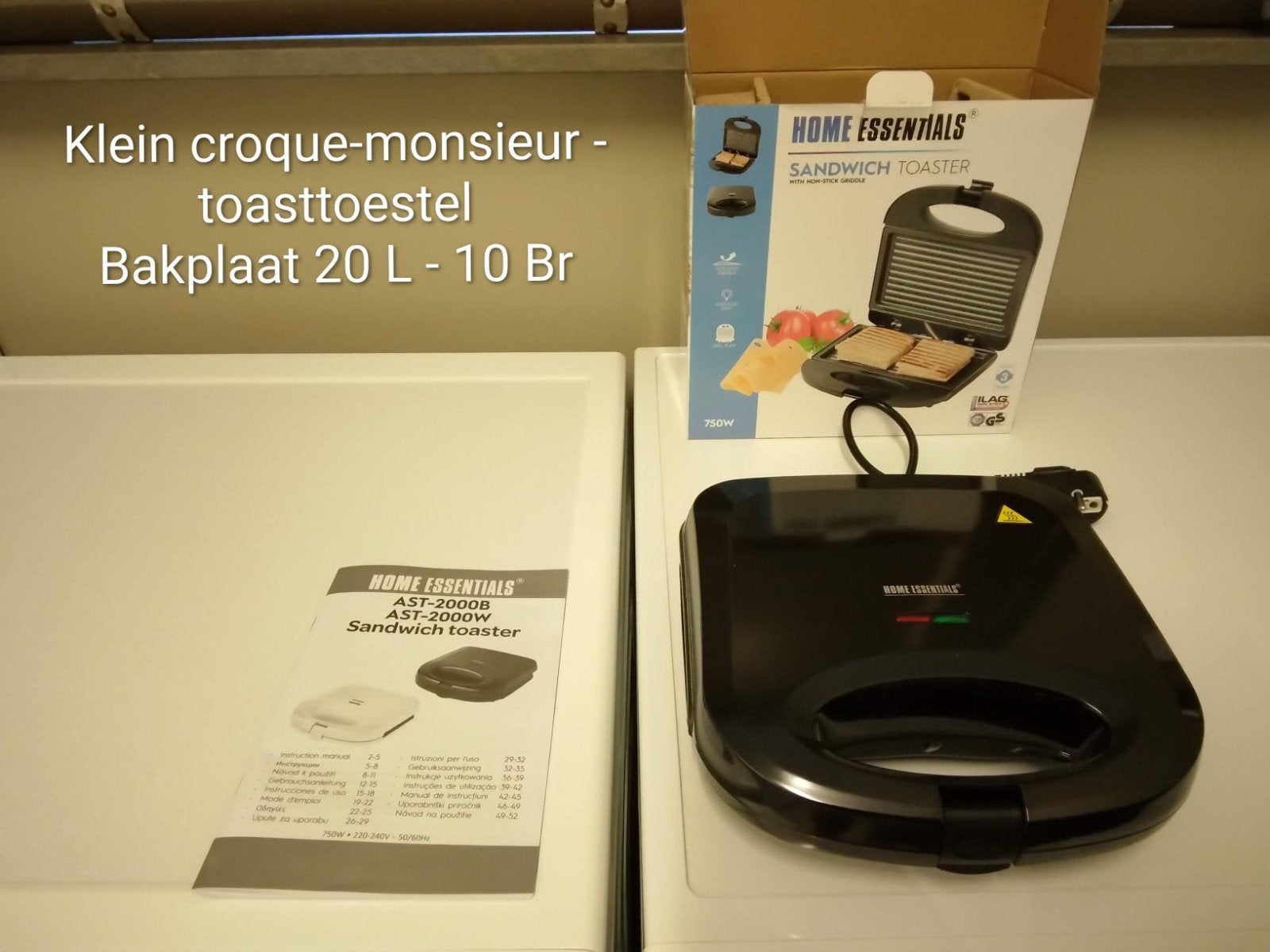 Klein croque-monsieur toasttoestel toestel nieuw !, Ophalen