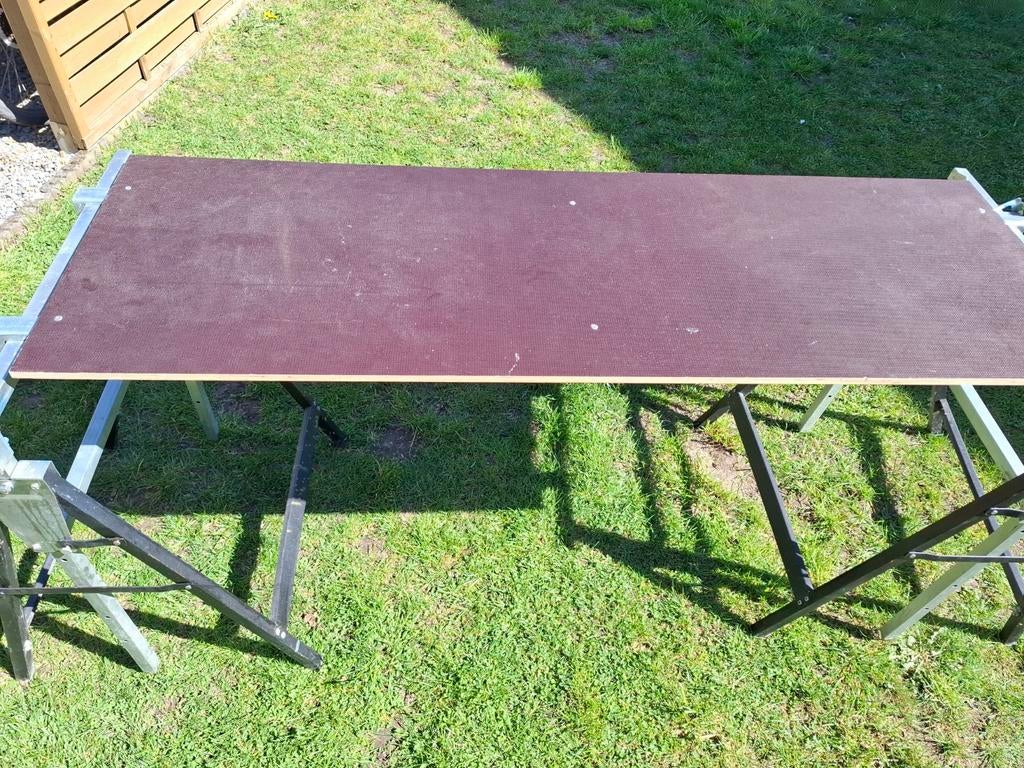 Werktafel en stelling in hoogte verstelbaar, Doe-het-zelf en Bouw, Ophalen, Gebruikt, Overige typen, Minder dan 2 meter