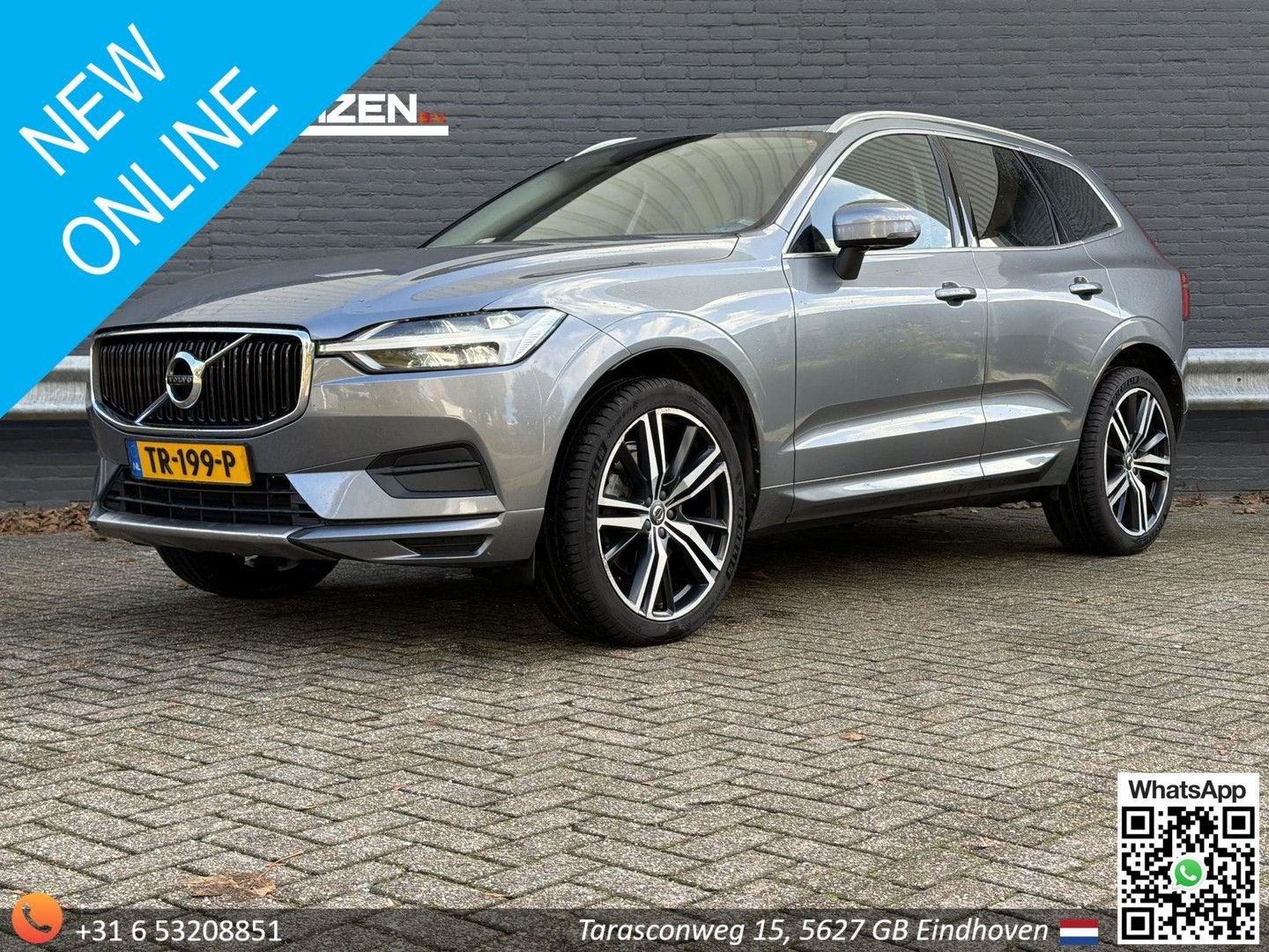 Volvo XC60 2.0 D3 Momentum | € 11.950,- NETTO! | Leder | Cru, Autos, Argent ou Gris, Achat, Entreprise, Boîte manuelle