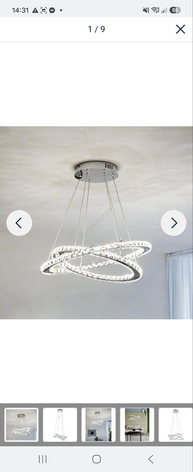 Hanglamp kristal EGLO, Eglo, Enlèvement, Suspension