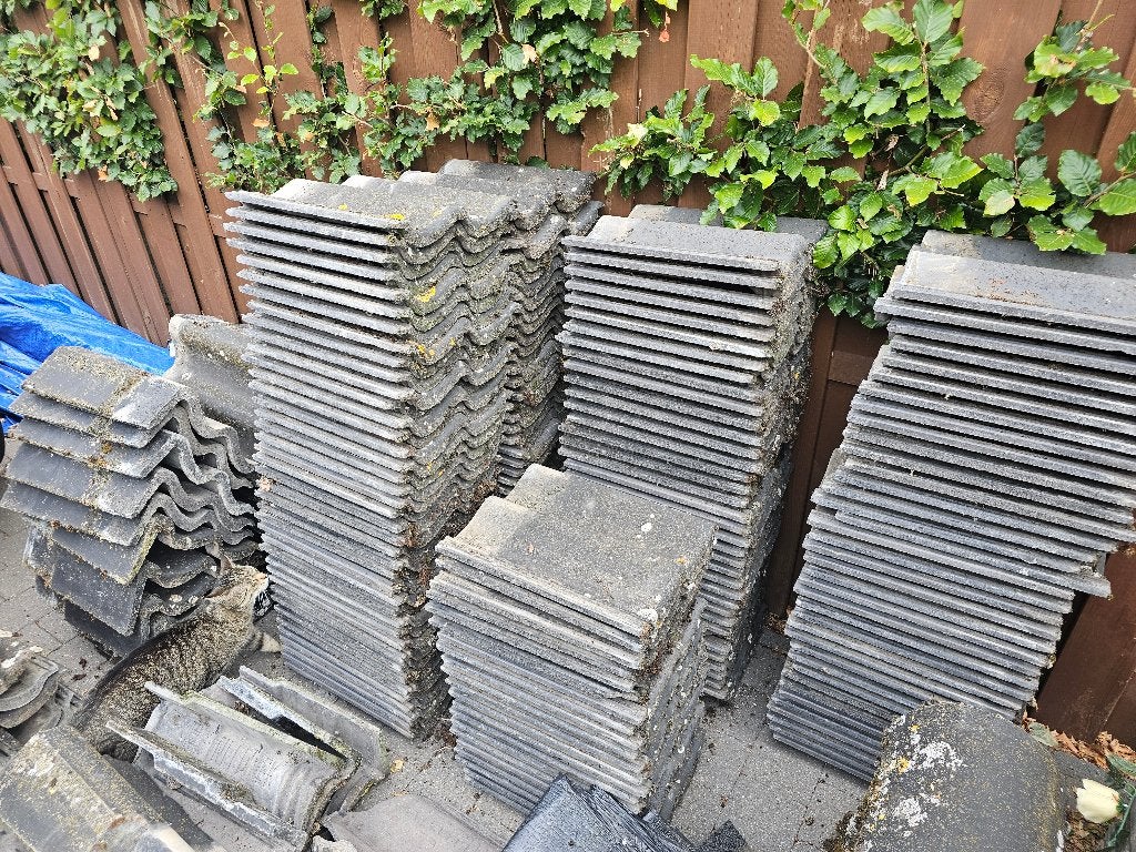 Dakpannen gratis, Doe-het-zelf en Bouw, Dakpannen en Dakbedekking, Ophalen, Gebruikt, Dakpannen