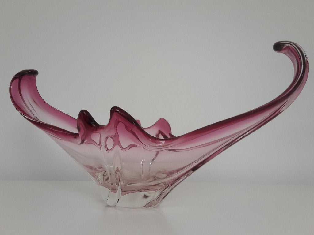 Mooie grote antieke decoratieve glazen vaas, perfecte staat, Antiek en Kunst, Ophalen of Verzenden