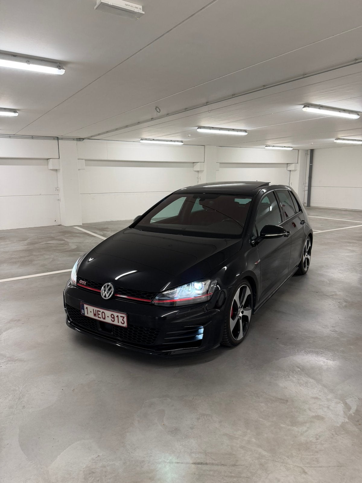 Vw golf 7 gti performance, Auto's, Volkswagen, 4 cilinders, 169 kW, Alcantara, Zwart