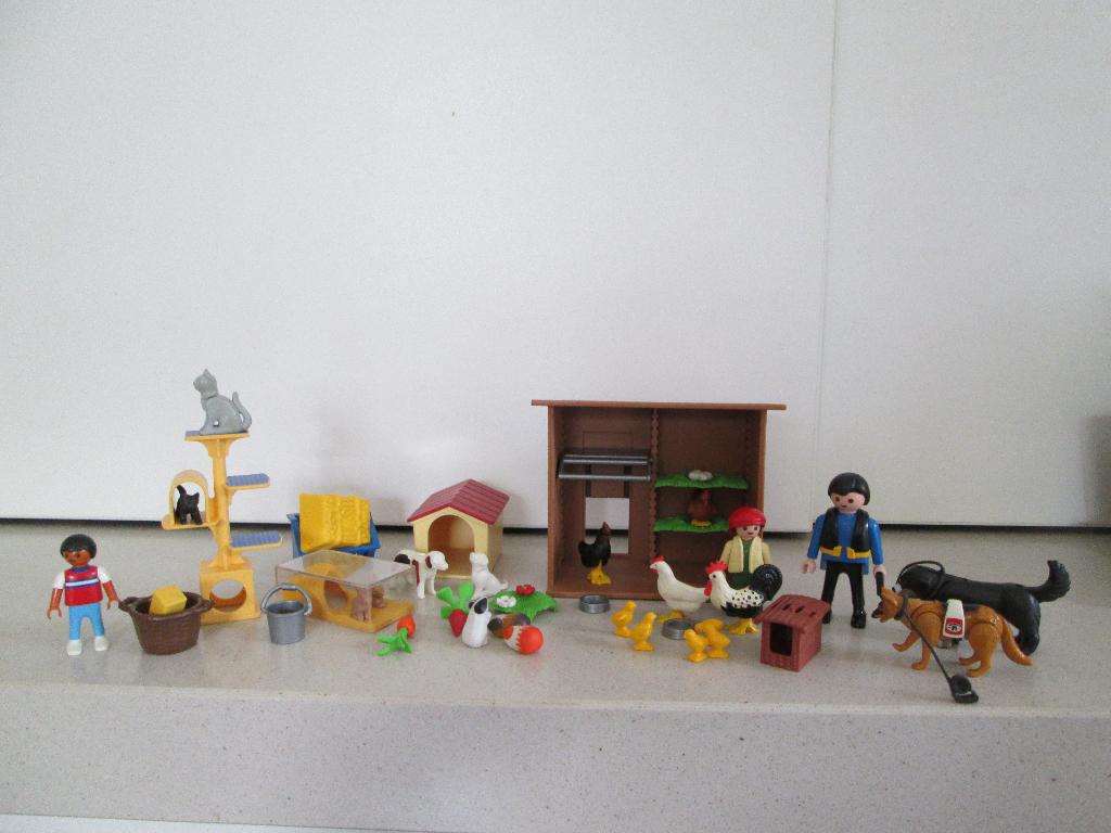 Playmobil; lotje met kleine huisdieren kippen, katten, Kinderen en Baby's, Speelgoed | Playmobil, Ophalen of Verzenden, Zo goed als nieuw