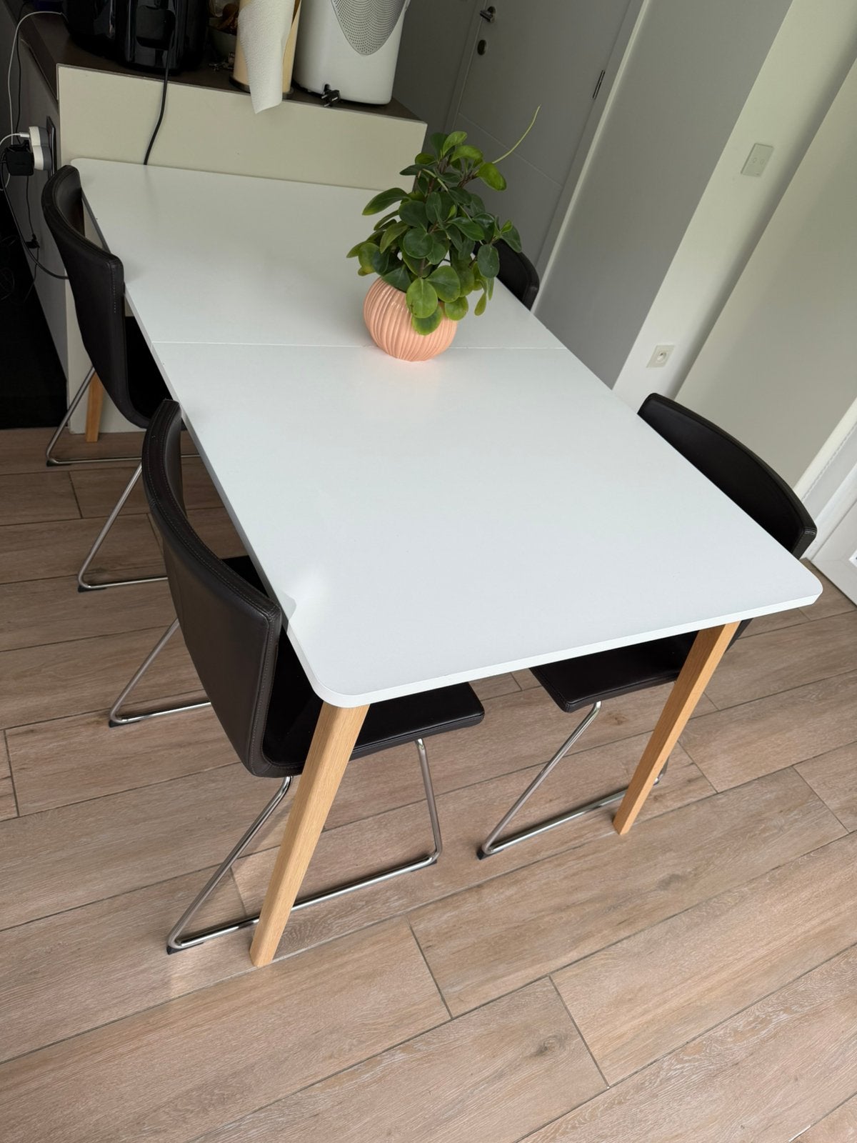 Tafel  (1m60) + verlengbaar, Ophalen, Gebruikt, 150 tot 200 cm