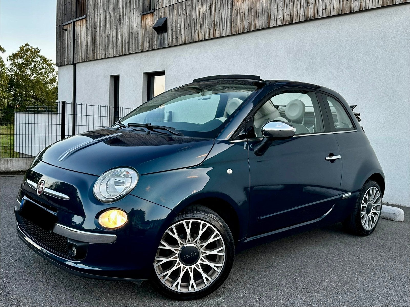 FIAT 500C 1.2 LOUNGE Cabriolet *Essence *Garantie 136.000km, Auto's, Voorwielaandrijving, 1242 cc, Cabriolet, Blauw