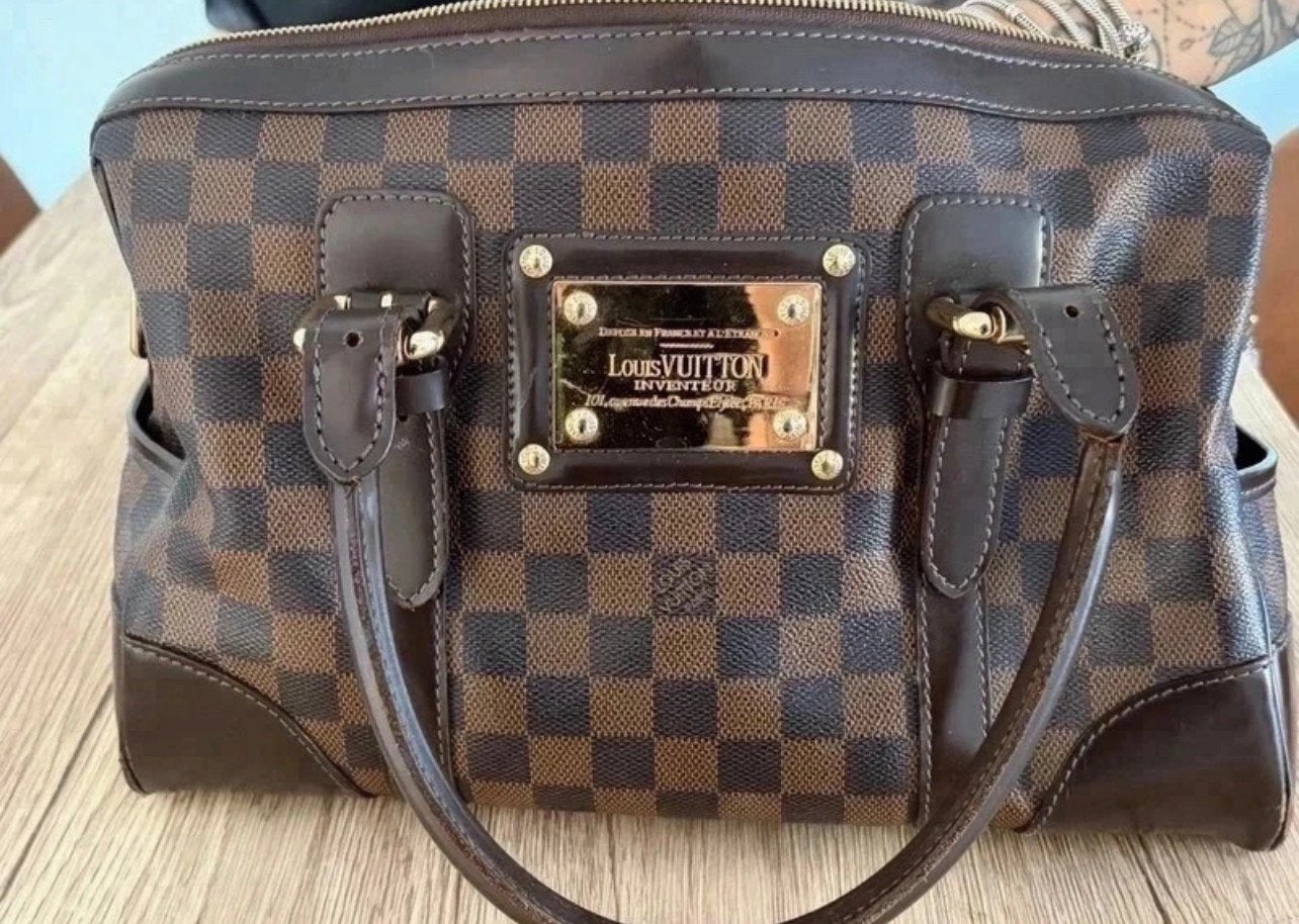 Louis Vuitton Berkley, Ophalen, Gebruikt, Bruin, Minder dan 40 cm