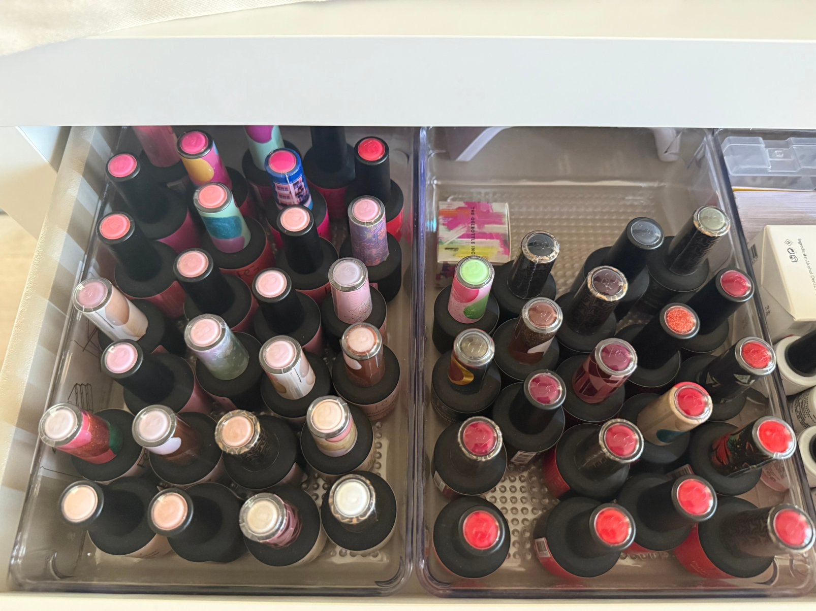 Volledige set van Pink Gellac en ProNails, Handtassen en Accessoires, Uiterlijk | Cosmetica en Make-up, Ophalen of Verzenden, Zo goed als nieuw