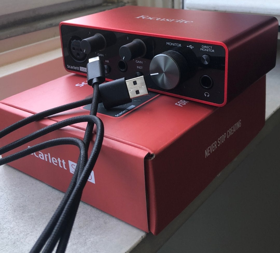Focusrite Scarlett Solo 3rd gen. Bieden mogelijk., Audio, Tv en Foto, Versterkers en Ontvangers, Ophalen, Zo goed als nieuw, Overige merken