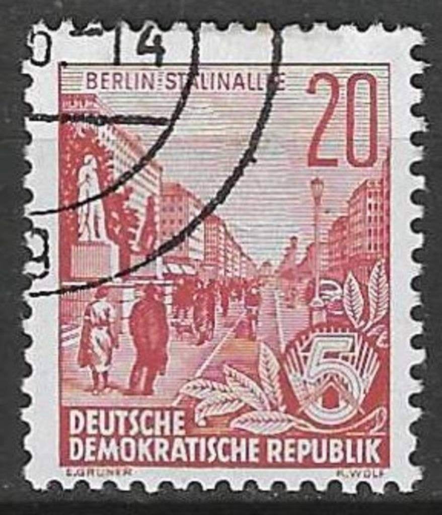 Duitsland DDR 1955 - Yvert 191 - Vijfjarenplan - 25 p. (ST), Verzenden, DDR, Gestempeld
