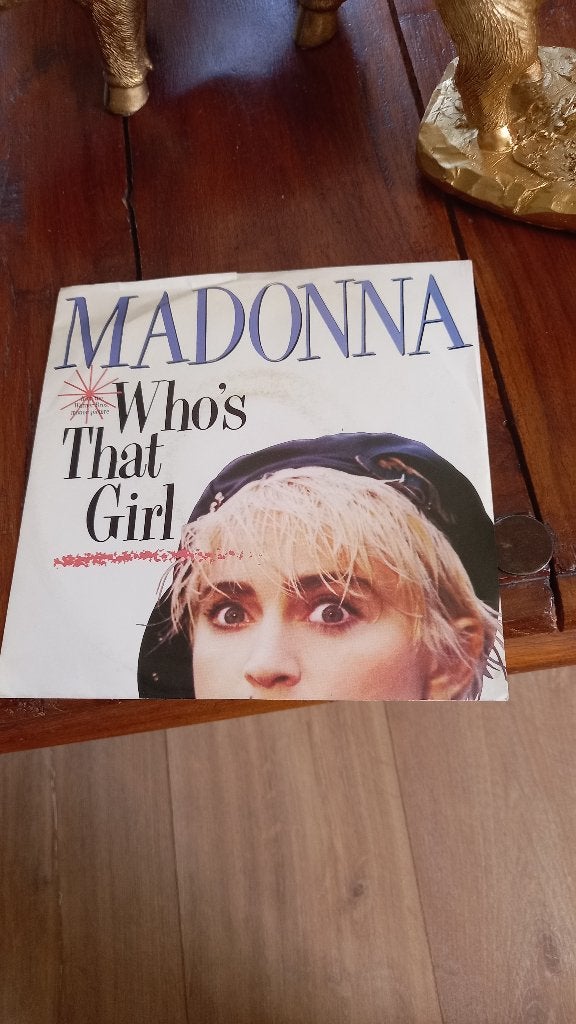 vinyl (45T) madonna "who's that girl", Enlèvement, Comme neuf, Pop