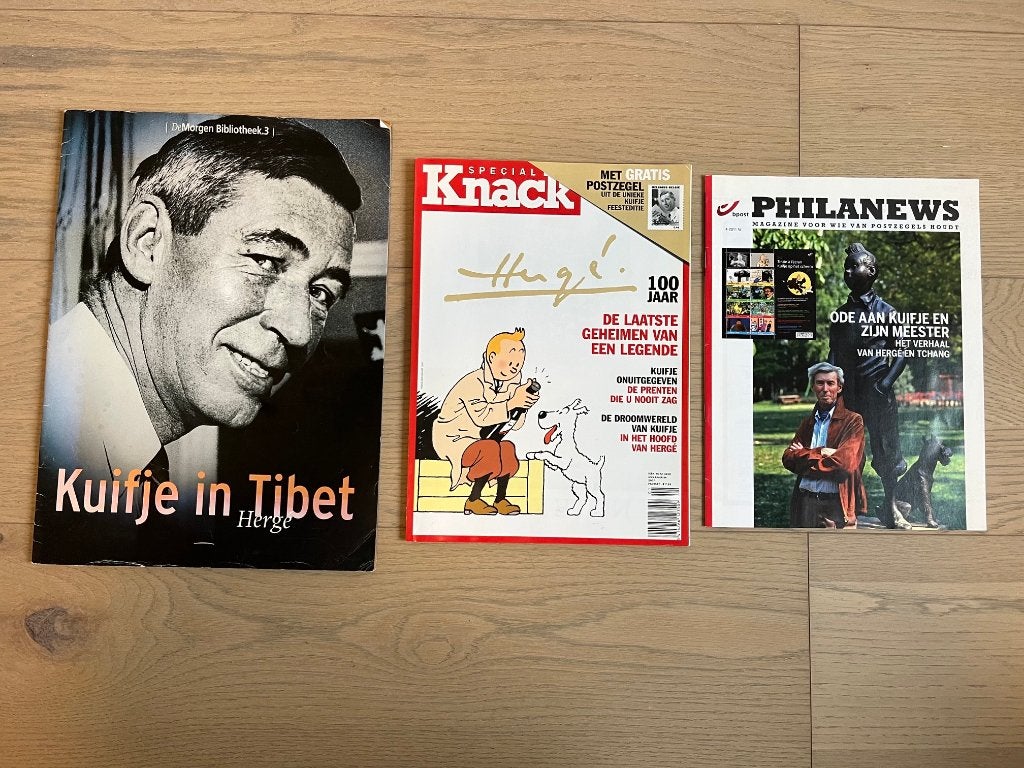 Lot Kuifje/Hergé: Knack met Kuifje postzegel + 2 specials, Enlèvement ou Envoi, Tintin, Comme neuf