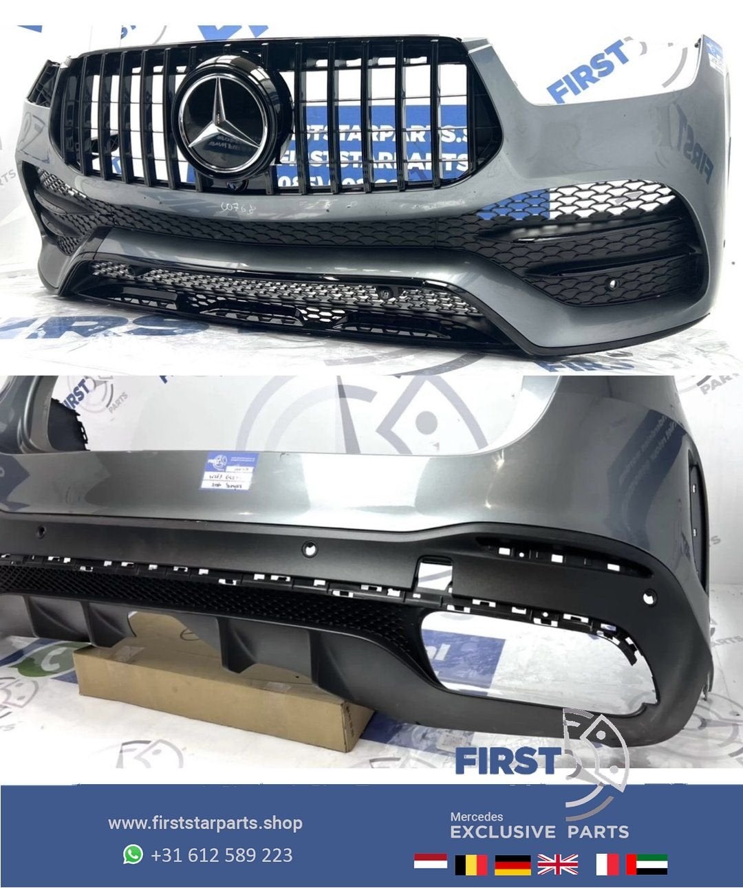 W167 AMG PAKKET BUMPER SET V167 C167 GLE 53 AMG VOORBUMPER +