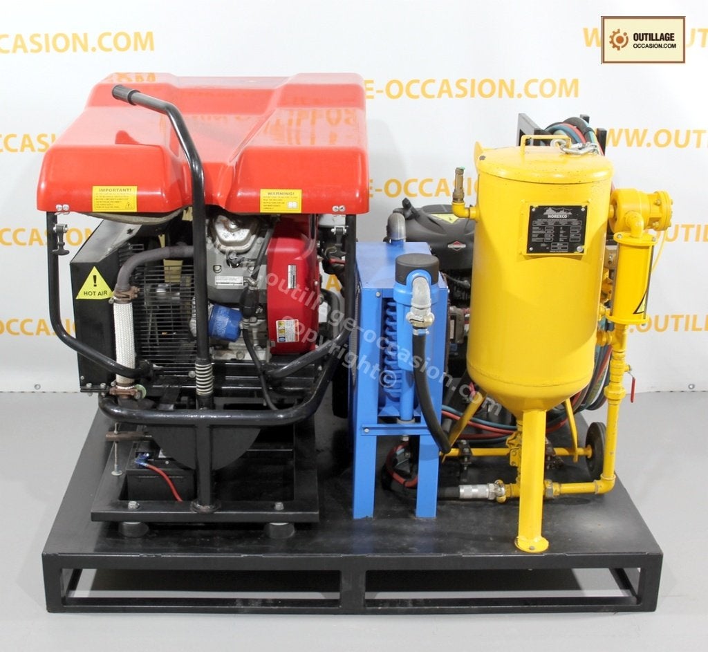 Skid aérogommeuse ROTAIR / NOREXCO, Bricolage & Construction, Matériel de nettoyage, Utilisé, Envoi