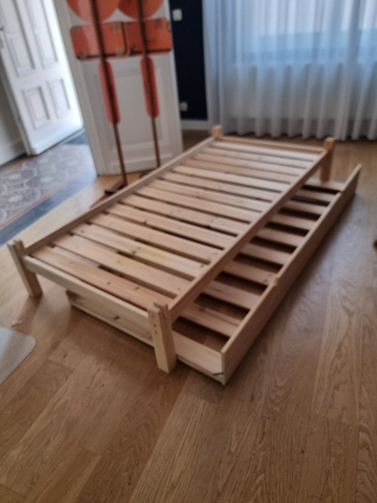Kinderbed, Enfants & Bébés, 70 à 85 cm, Comme neuf, Sommier à lattes, Enlèvement