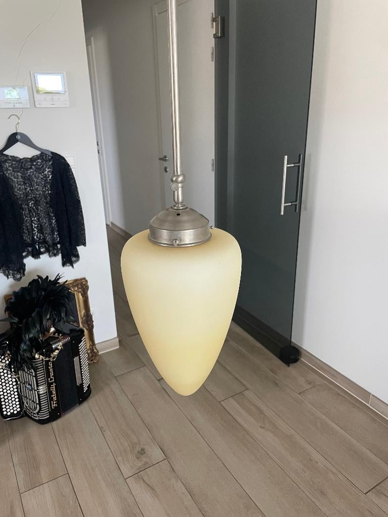 Prachtige hanglampen, Maison & Meubles, Lampes | Suspensions, Utilisé, Verre, Métal, Enlèvement