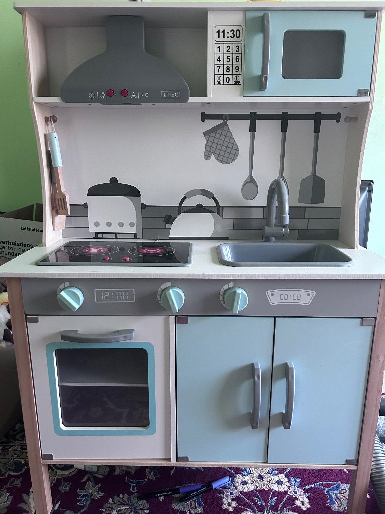 Kinderkeuken, Ophalen, Zo goed als nieuw, Hout, Speelkeuken