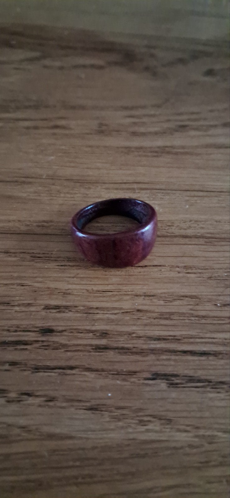 Houten ring, Ophalen of Verzenden, Rood