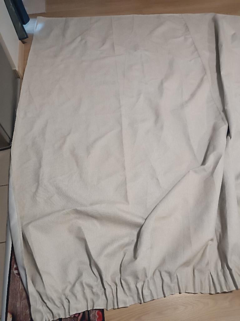 Rideau occultant avec crochet, Enlèvement, Comme neuf, Beige, Textile