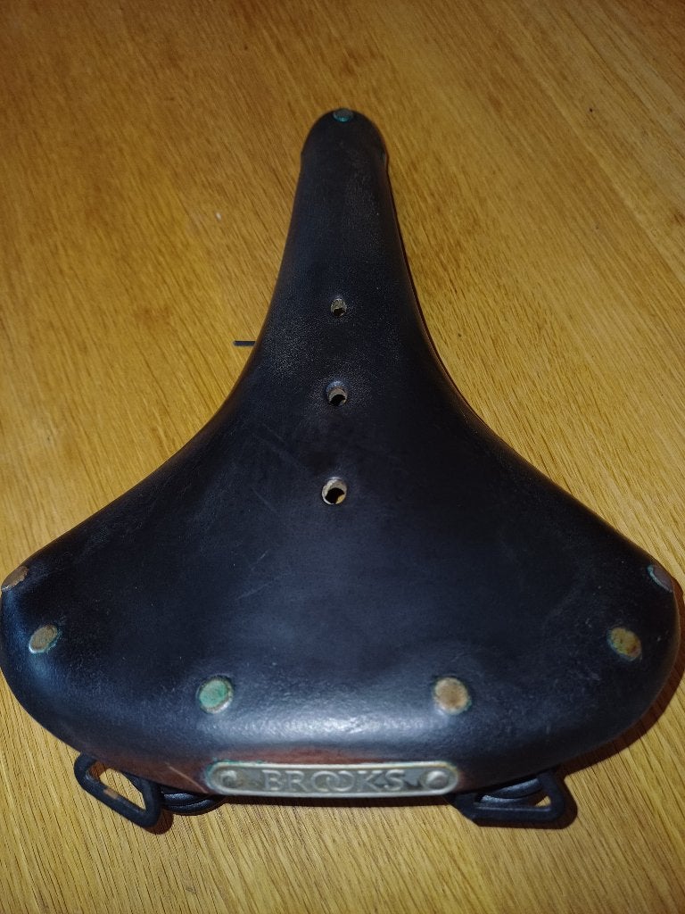 Brooks fietszadel, Leer, Ophalen of Verzenden, Zo goed als nieuw, Brooks