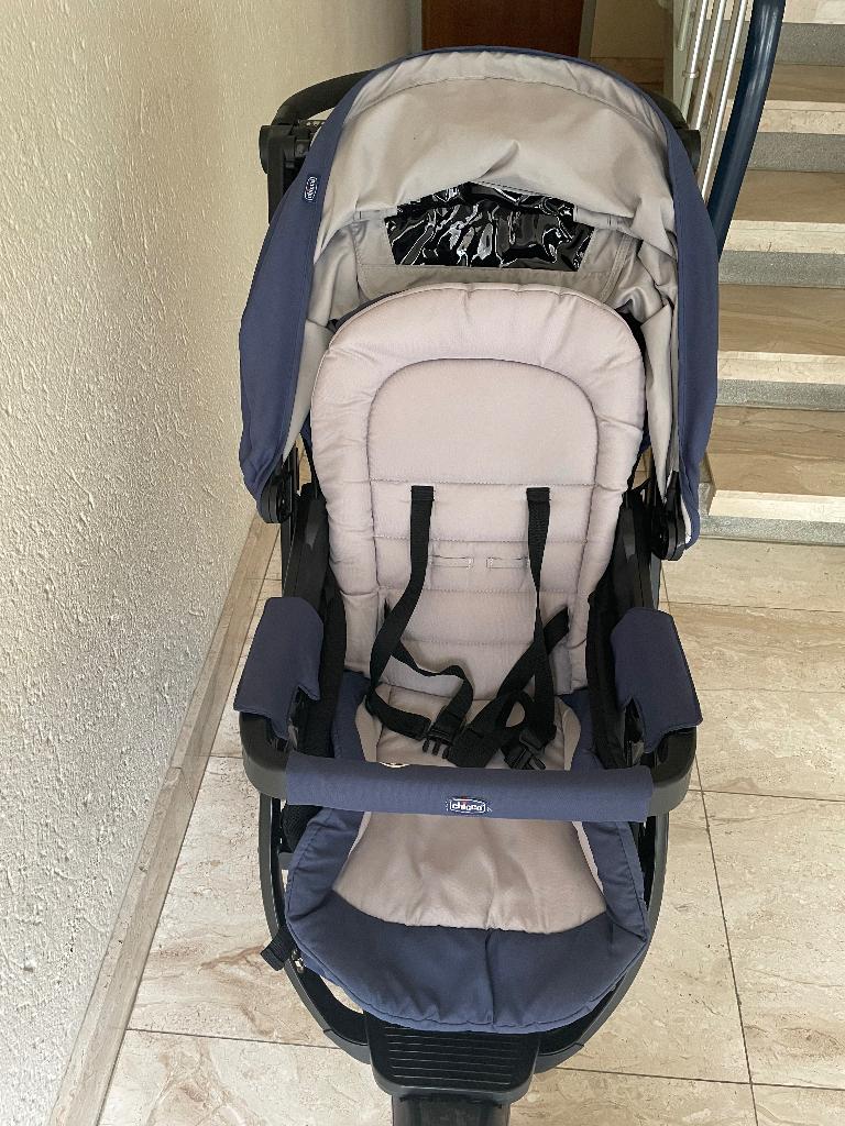 Poussette Chicco trio activ3, Ophalen, Gebruikt, Kinderwagen, Verstelbare duwstang