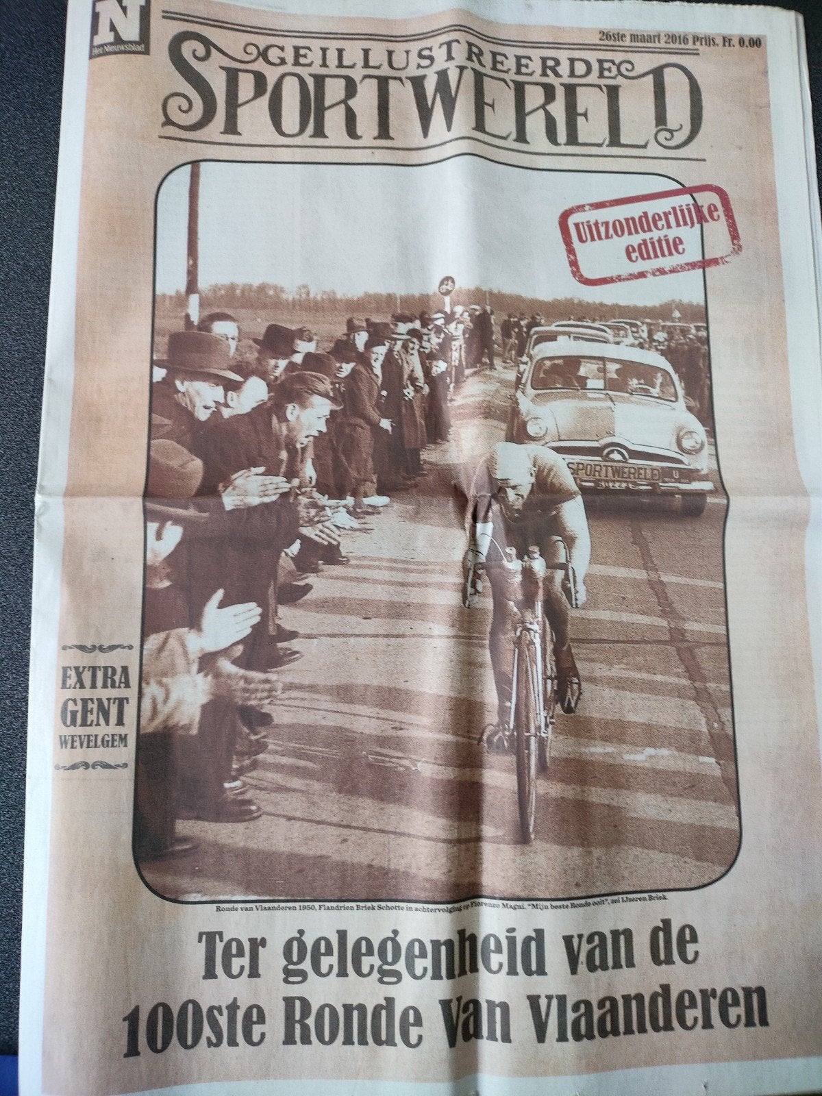 Geïllustreerde Sportwereld. Bijlage Het Nieuwsblad 26/3/2016, Boeken, Tijdschriften en Kranten, Ophalen of Verzenden