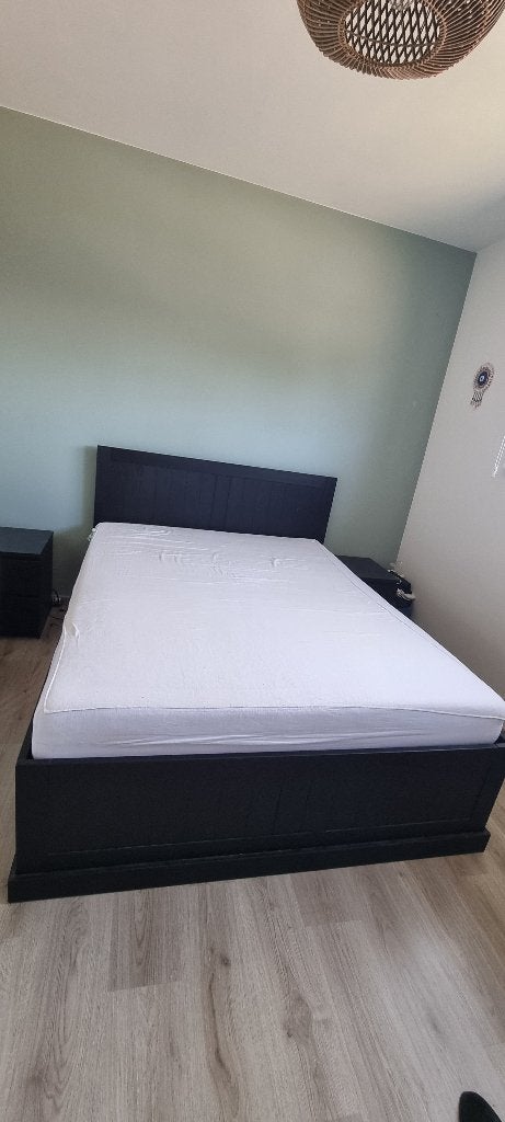 Bed ikea malm 160x200 + toebehoren, Enlèvement, Utilisé, 200 cm, 160 cm