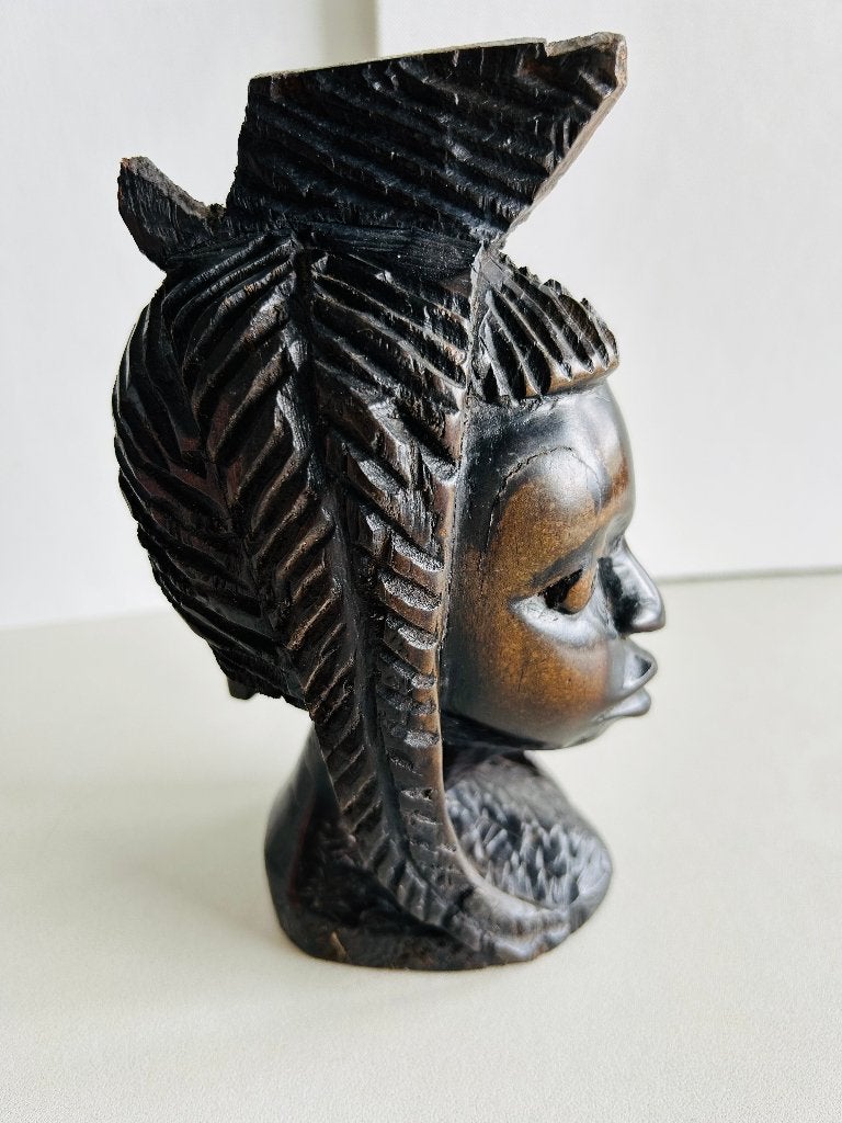 Afrikaans beeld, Antiek en Kunst, Ophalen, 20 - 50 cm, Beeld, Hout