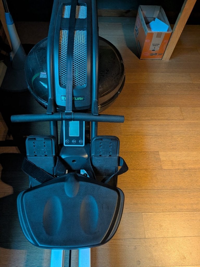 Roeitrainer Tunturi en hometrainer, Ophalen, Benen, Aluminium, Zo goed als nieuw