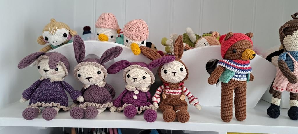 Knuffels amigurumi handgemaakt., Ophalen of Verzenden, Handgemaakt