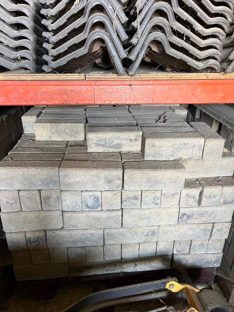 Lot betonklinkers, Doe-het-zelf en Bouw, Ophalen, Gebruikt
