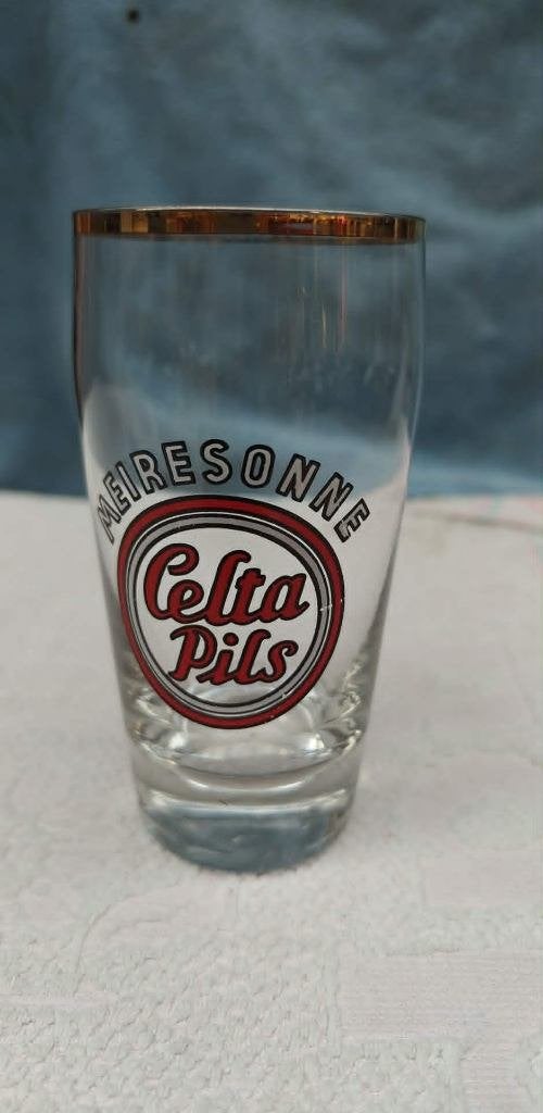 glas bierglas Meiresonne Celta Pils, Collections, Enlèvement ou Envoi, Utilisé, Verre ou Verres, Autres marques