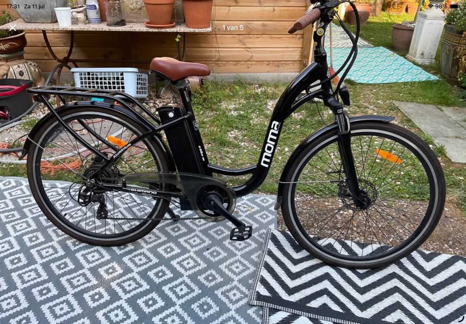 Elektrische damesfiets Moma E bike 28 als nieuw, Enlèvement, Comme neuf