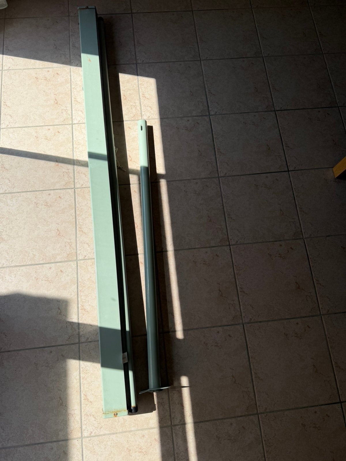 vidaXL Windscherm uittrekbaar 180x500 cm antracietkleurig, Tuin en Terras, Ophalen, Gebruikt, 200 cm of meer, 150 tot 200 cm