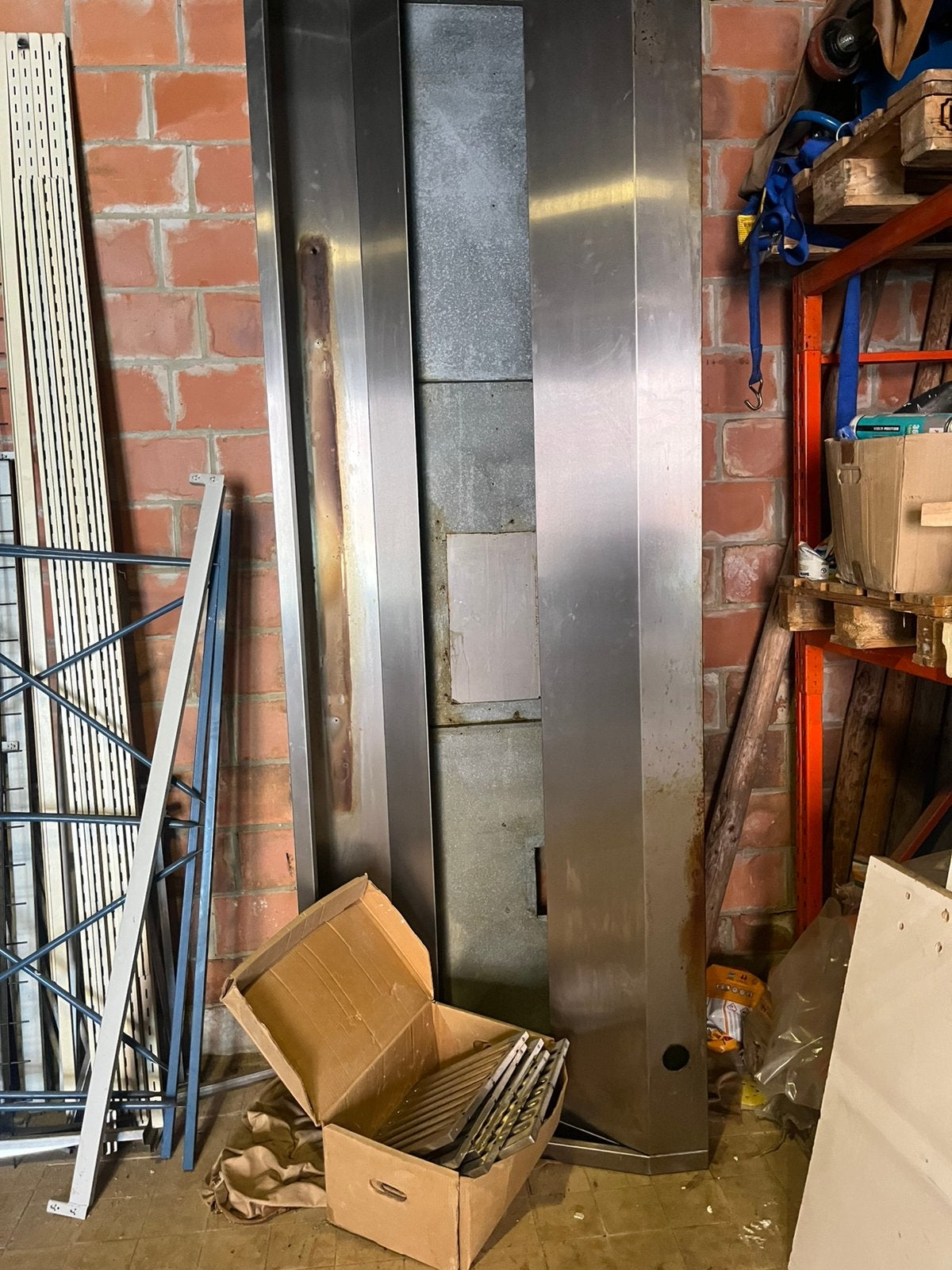 Inox dampkap 3mx1m met motor, Ophalen