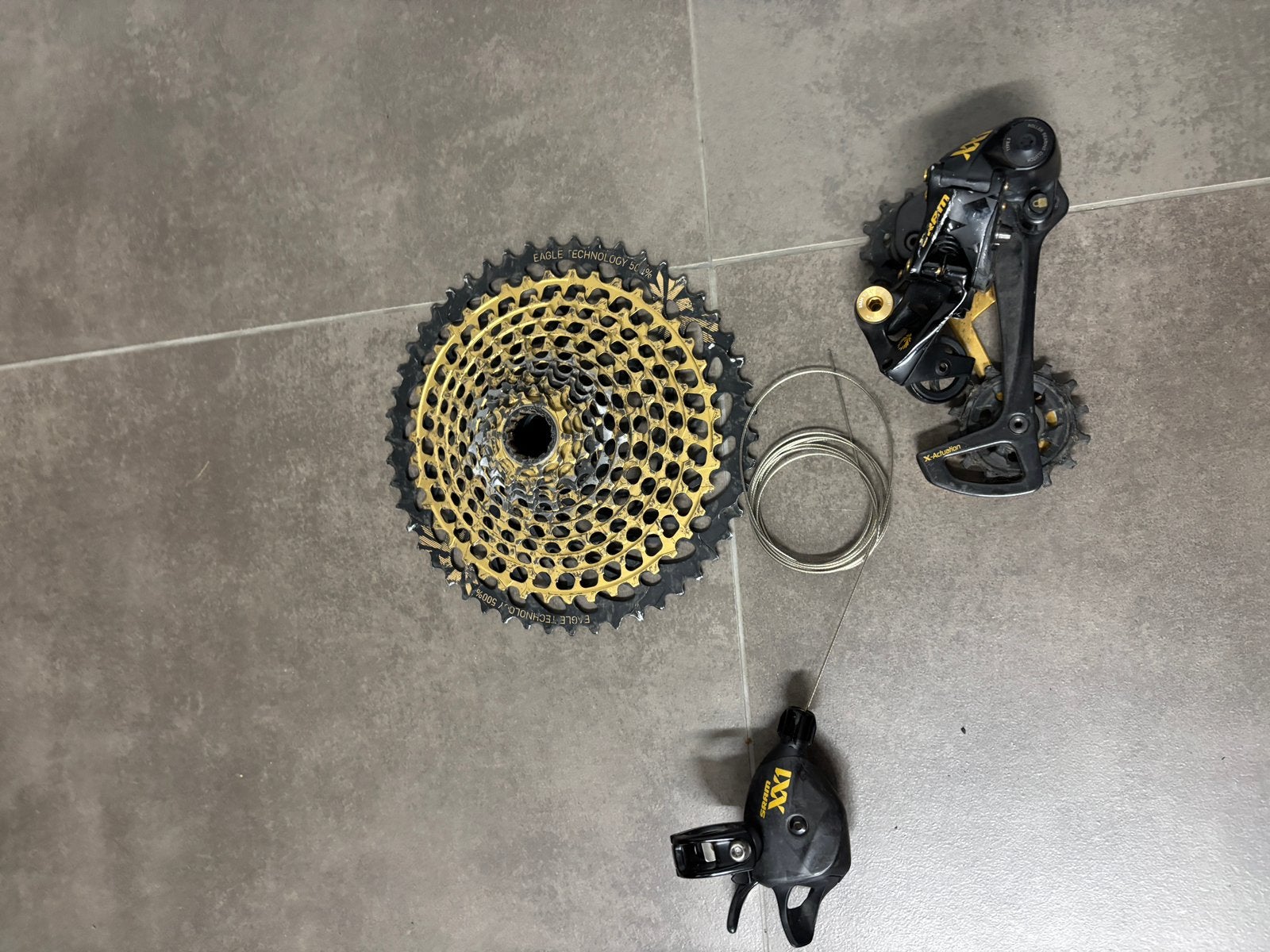 Sram xx1 shifter + derailleur + casset, Fietsen en Brommers, Ophalen, Gebruikt, Mountainbike, Derailleur of Ketting