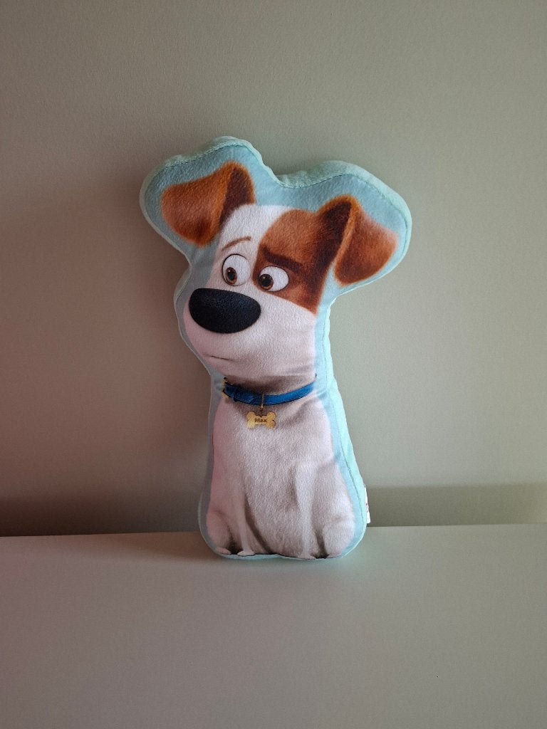 Pluche hond Max, Overige merken, Overige karakters, Zo goed als nieuw, Middelgroot (20 tot 80 cm)