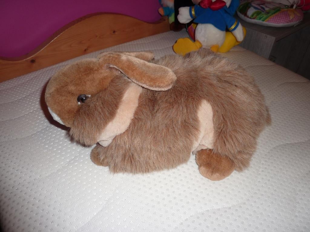 Peluche Lapin (45cm) pour ranger pyjama/robe de nuit enfant, Enlèvement, Neuf, Lapin