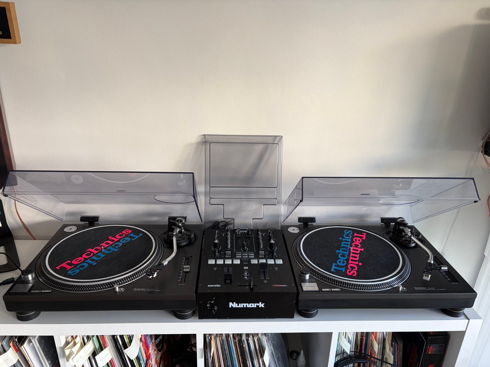 Te koop — 2x Technics SL-1210 MK2 + Numark Scratch Mixer, Muziek en Instrumenten, Ophalen, Zo goed als nieuw, Numark