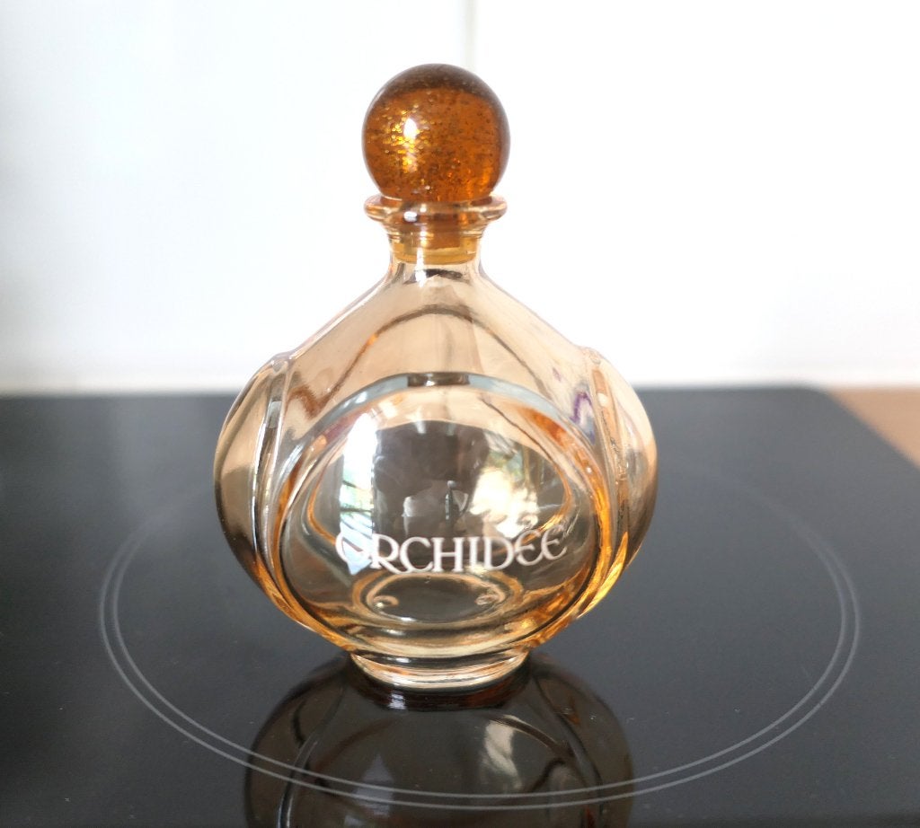 flacon parfum collector Yves Rocher Orchidée 1988 vide., Verzamelen, Parfumverzamelingen, Gebruikt, Parfumfles, Ophalen of Verzenden