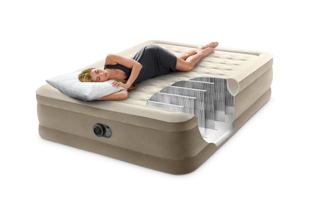 Luchtbed Intex Ultra Plush Queen - Fast Fill, Ophalen of Verzenden, Ingebouwde pomp, Nieuw, 2-persoons